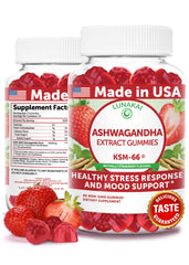 Lunakai KSM-66 gummies packaging highlighting USA-made quality for daily stress support