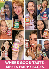 Lunakai collagen gummies bottle close-up showcasing quality and USA-made claim.