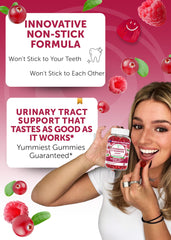 Lunakai Cranberry Gummies serving with D-Mannose supports urinary health.