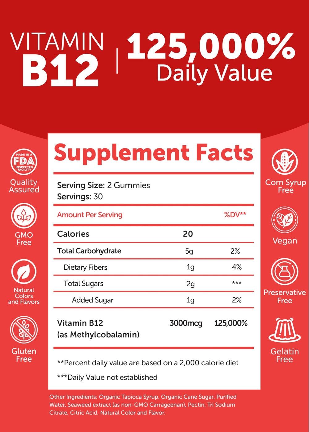 Lunakai D3+B12 gummies ready for daily use in routine