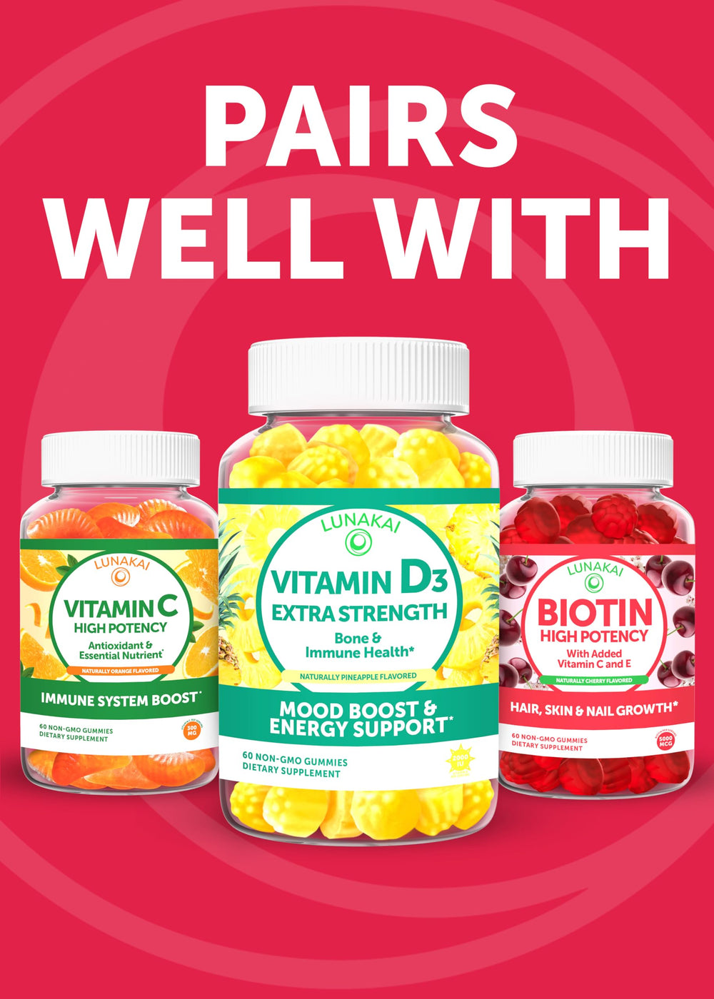 Lunakai daily-use prenatal gummies support easy routine