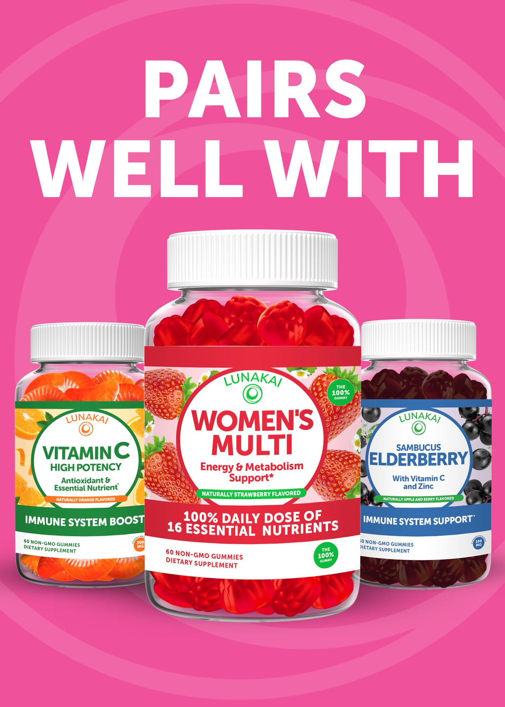 Lunakai travel-friendly pack supports gut health on the go.