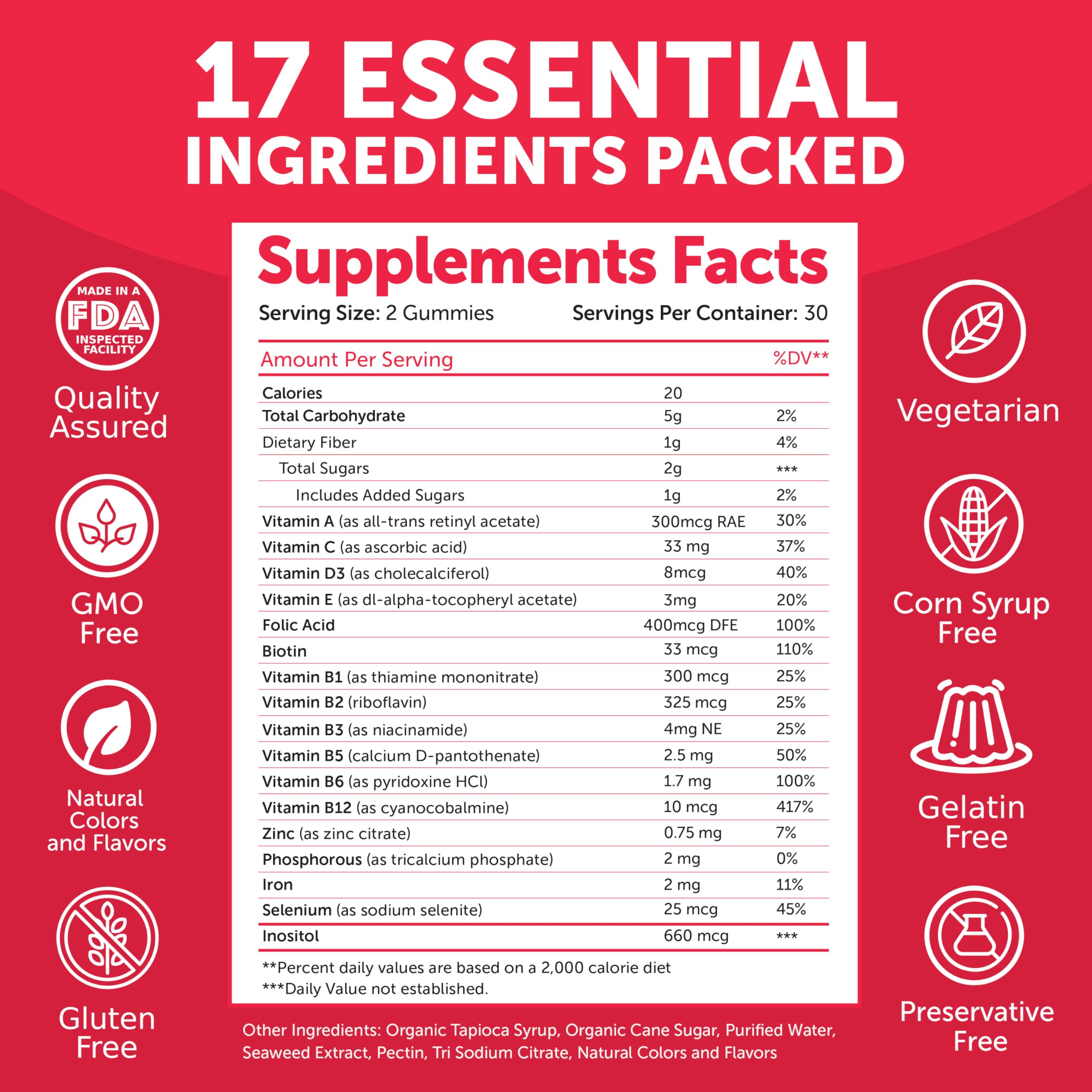 Lunakai hair skin nails gummies on hands suggesting healthier look after daily use