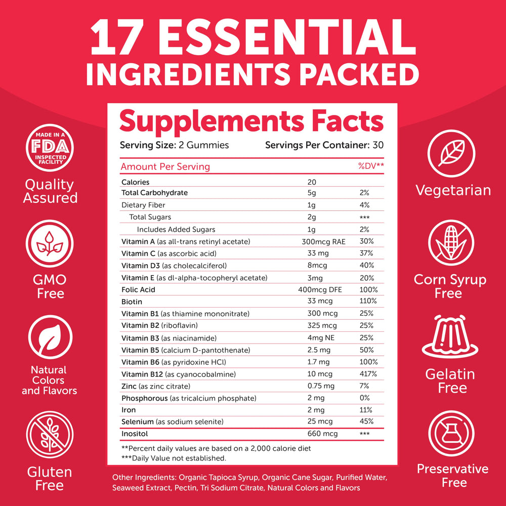 Lunakai hair skin nails gummies on hands suggesting healthier look after daily use