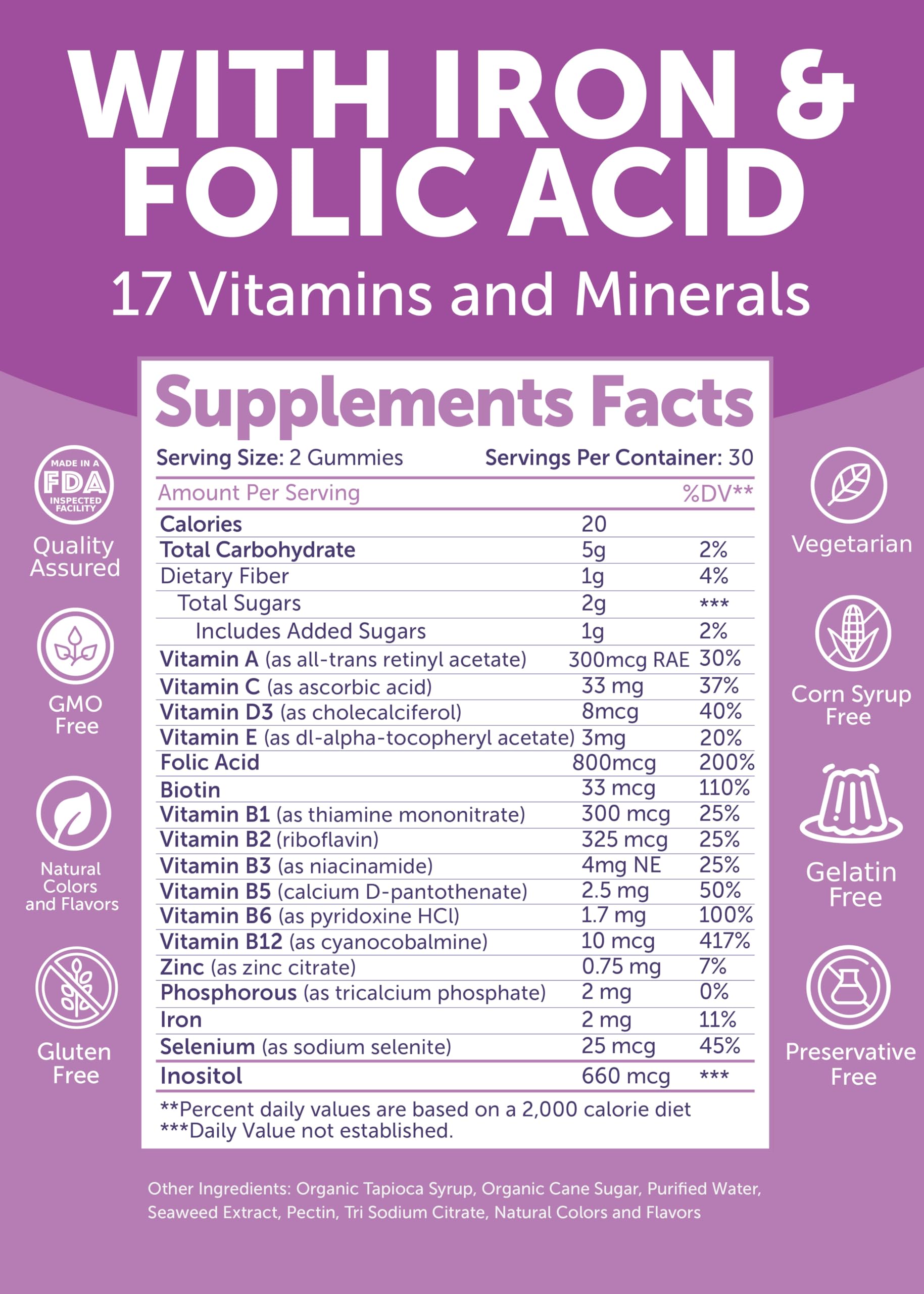 Made in USA Lunakai gummies with natural colors and flavors