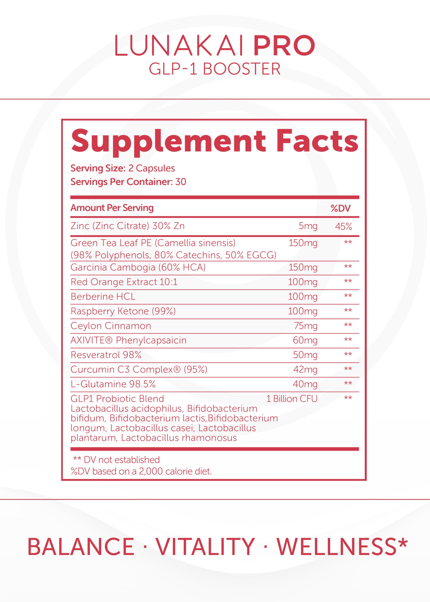 Lunakai Pro clean-label seal indicating absence of artificial additives.