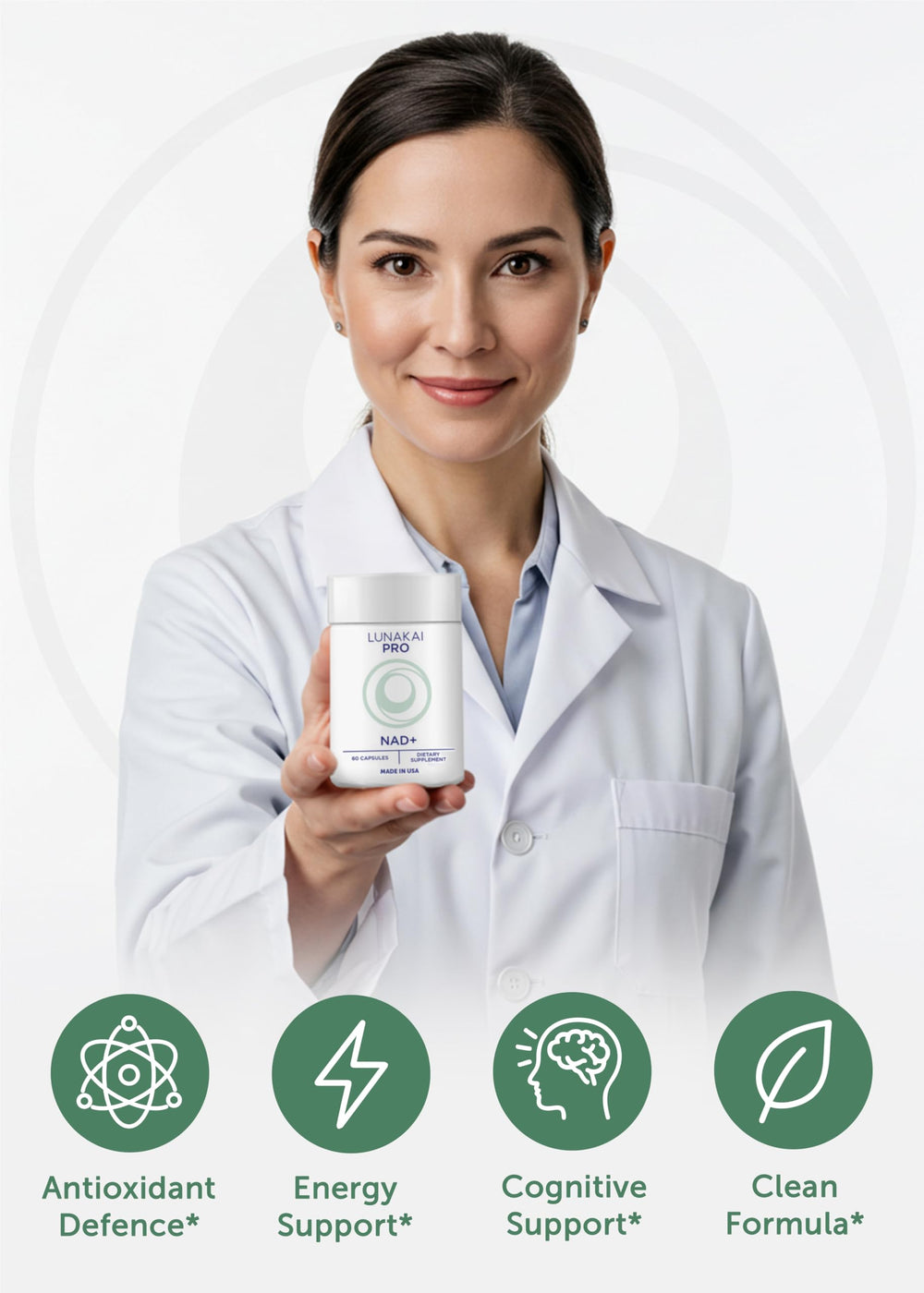Lunakai PRO on kitchen counter hints at accessible, everyday NAD+ support.