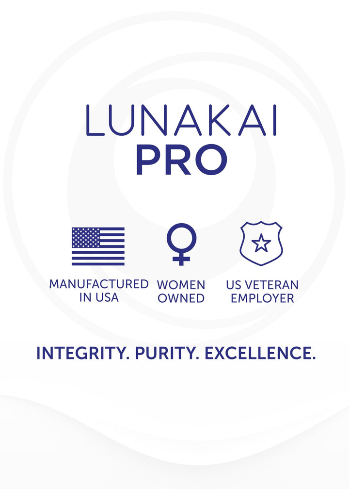 Lunakai Pro vitamin panel with C, B6, B12 benefits.