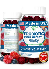 Lunakai probiotic gummies berry flavor for daily digestive balance and immune support.