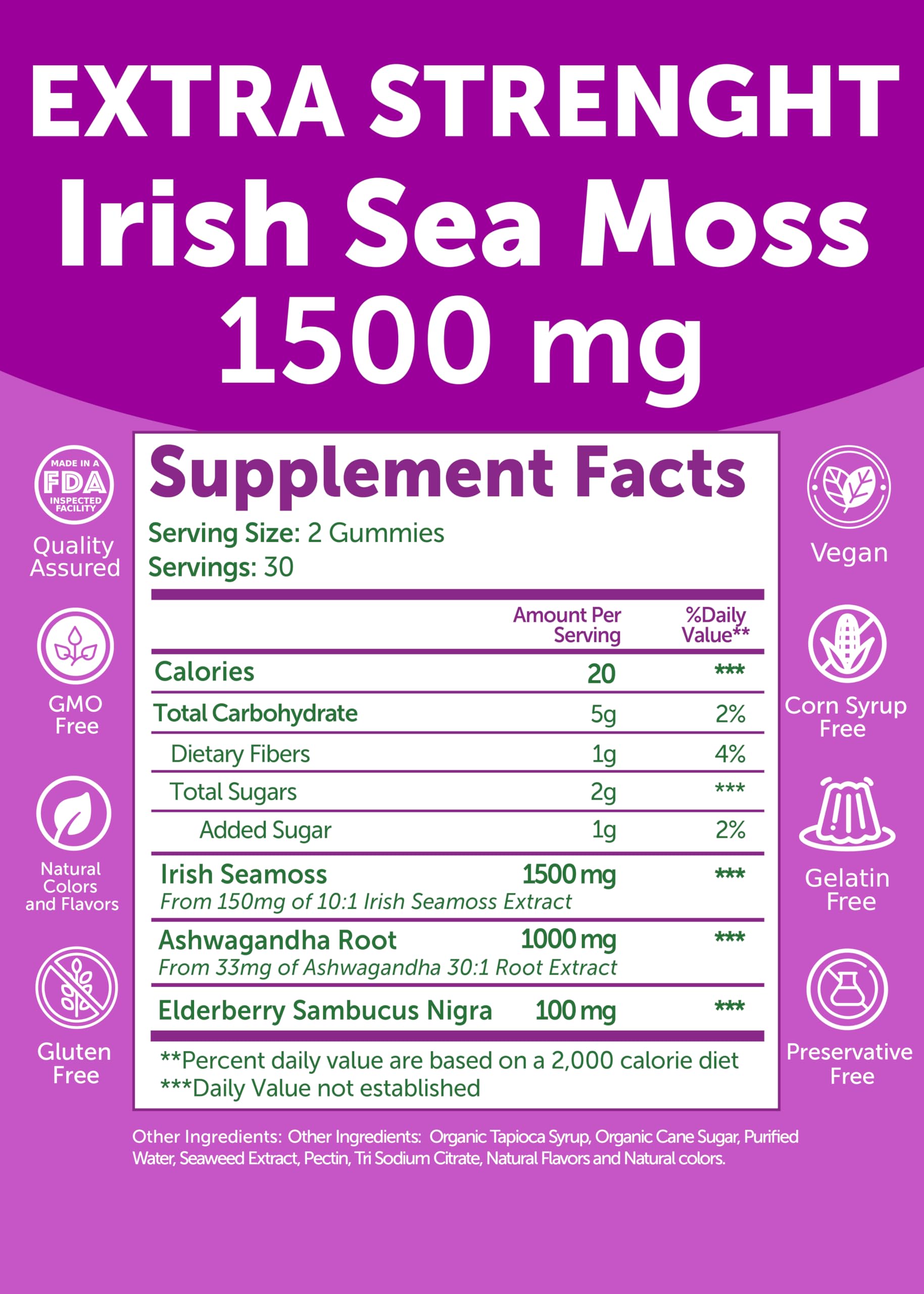 Lunakai vegan non-GMO allergen-free formulation suitable for many diets.