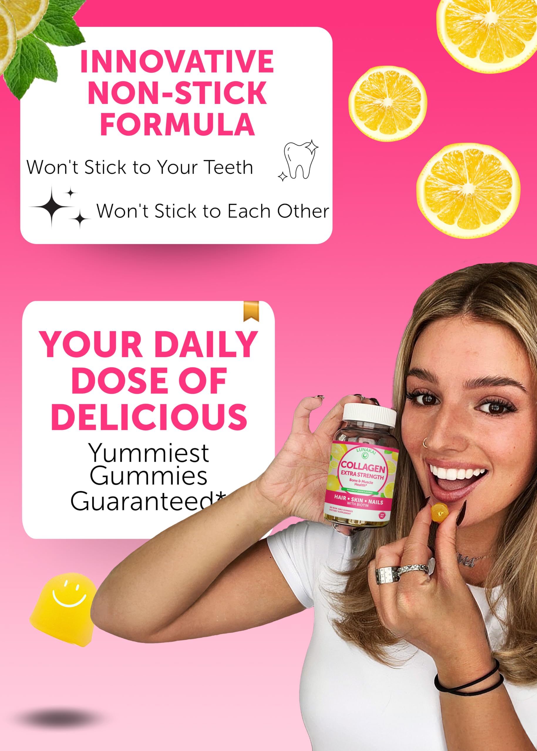 Lunakai women's multivitamin gummies bottle displayed for daily vitamins