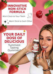 Lunakai women's multivitamin gummies strawberry flavor appealing daily supplement
