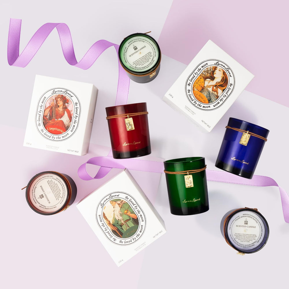 LunaLoved Empress soy wax candle — long-lasting clean burn