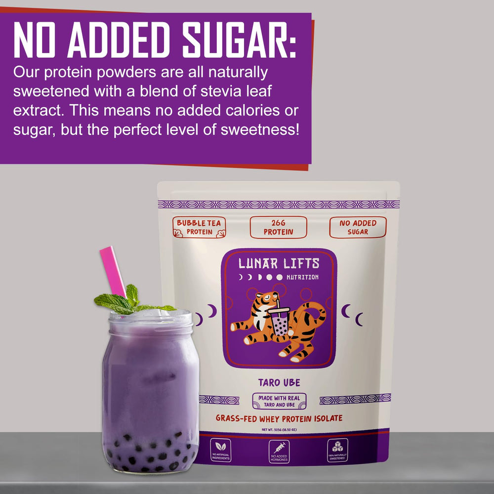 Low-sugar stevia-sweetened Lunar Lifts Nutrition formula for mindful carb choices.