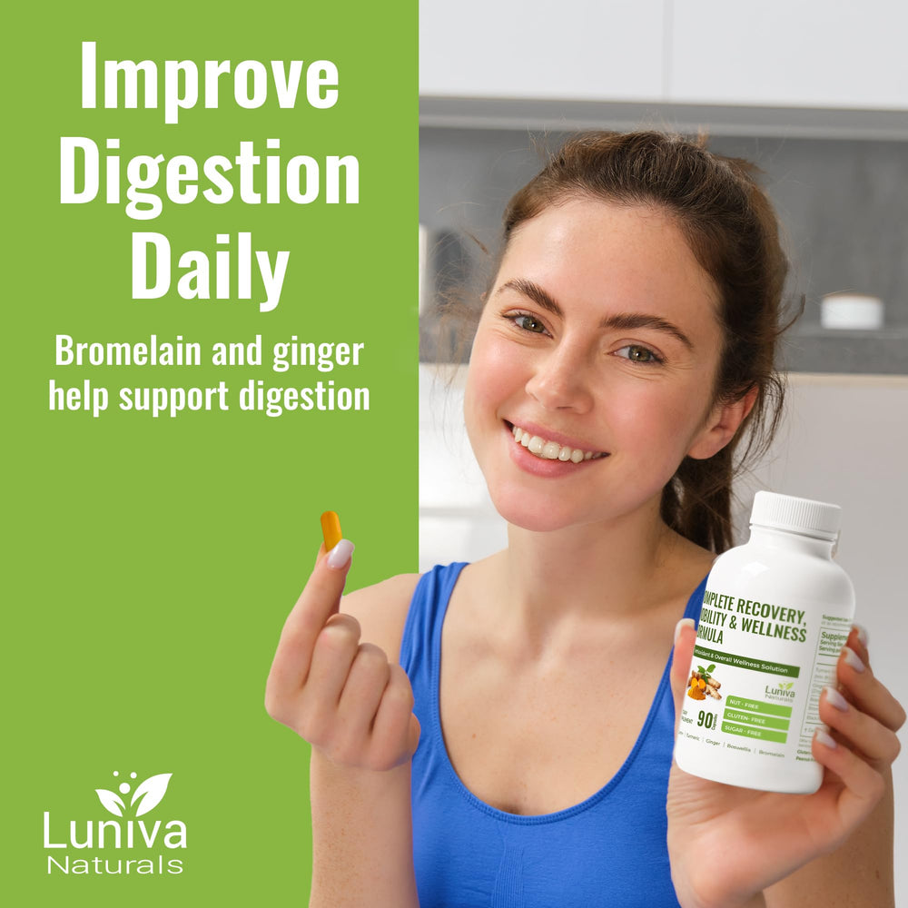 Luniva Naturals vegan non-GMO badge confirms allergen-friendly formulation.