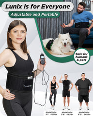Lunix LX16 adjustable strap design for a secure fit during therapy