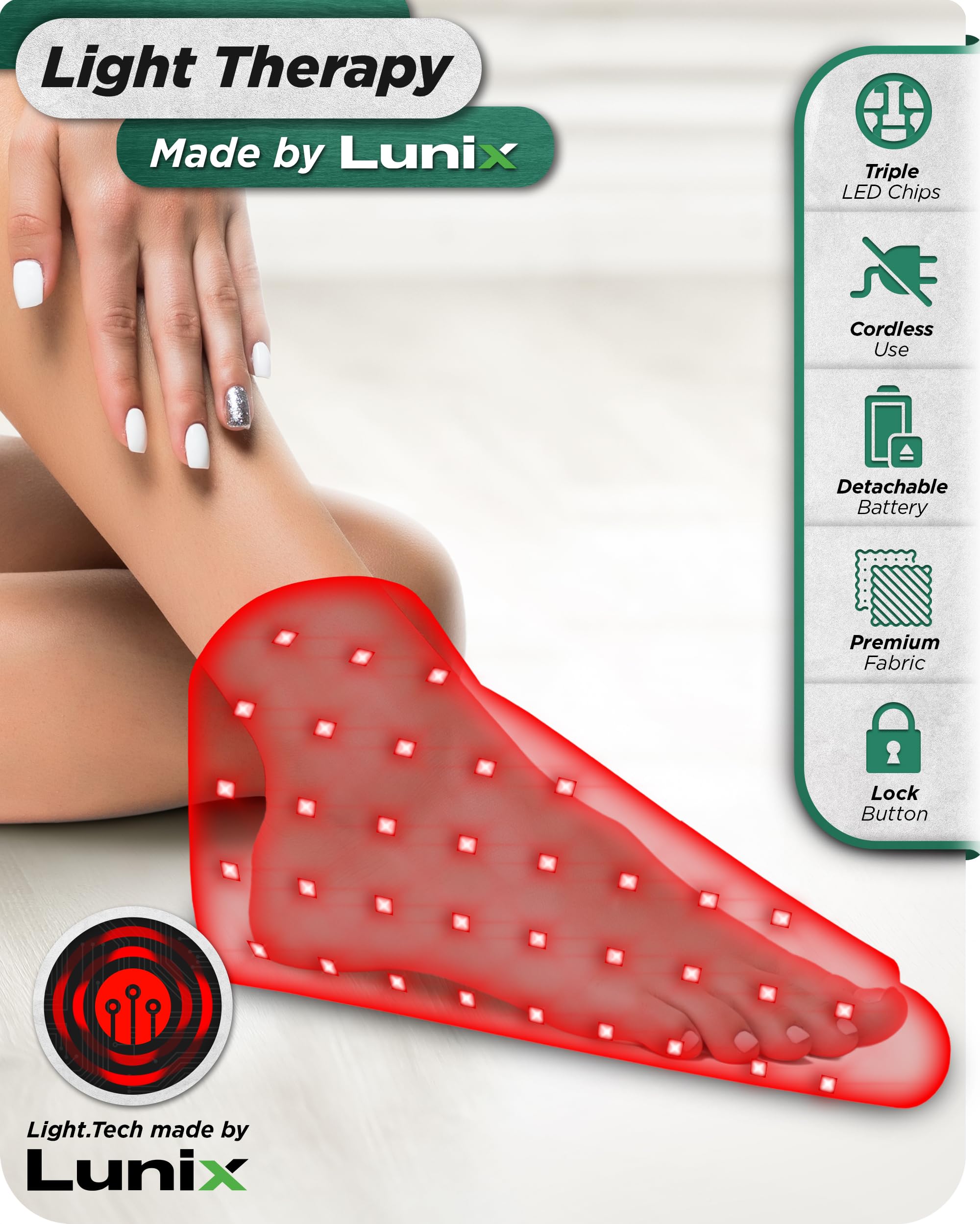 Lunix LX24 ergonomic foot fit supporting natural posture during use