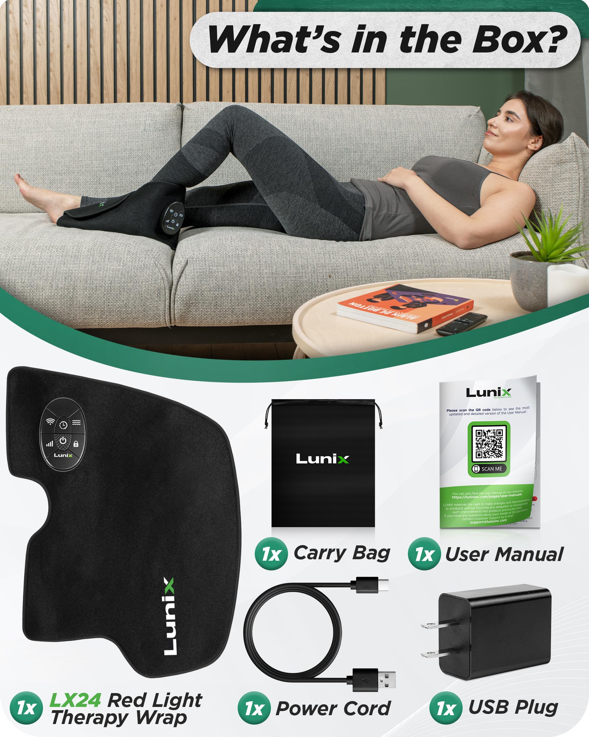 Lunix LX24 dual pulse settings 10Hz and 40Hz for customizable exposure
