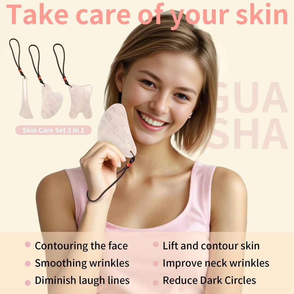 Lusomch Gua Sha oval tool for contouring facial massage and lymphatic drainage.