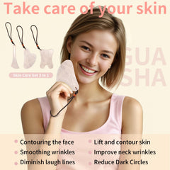 Lusomch Gua Sha oval tool for contouring facial massage and lymphatic drainage.