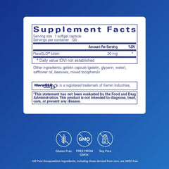 Closeup of lutein softgel capsules highlighting antioxidant support for retina.
