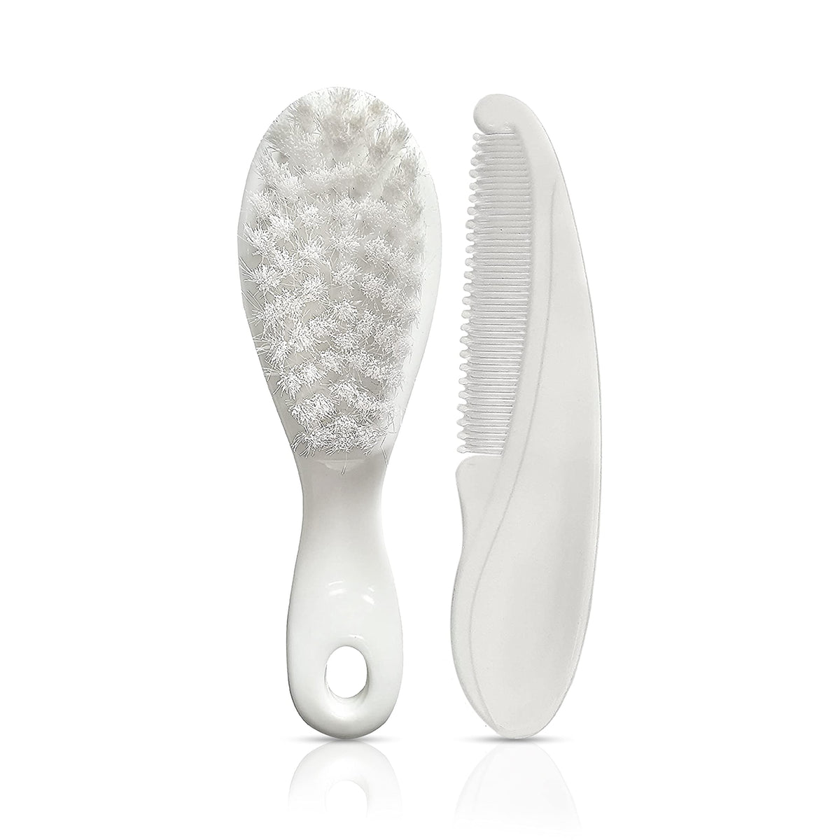 Luv Lap Elegant Baby Hair Brush with soft bristles for gentle newborn grooming.