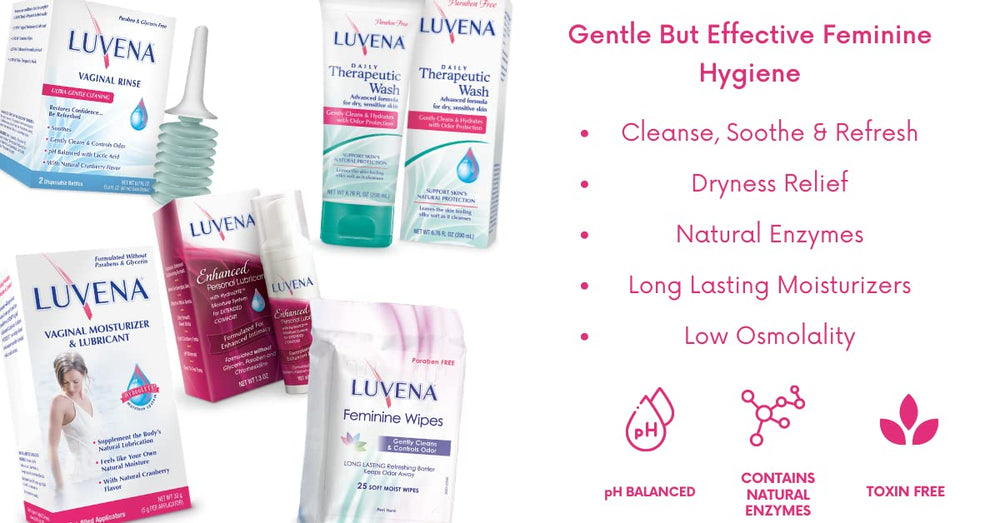 Luvena Lubricant texture close-up reveals smooth glide and natural feel.