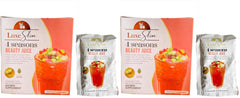 Luxe Slim 4 Seasons Beauty Juice sachet for a low-calorie daily drink.