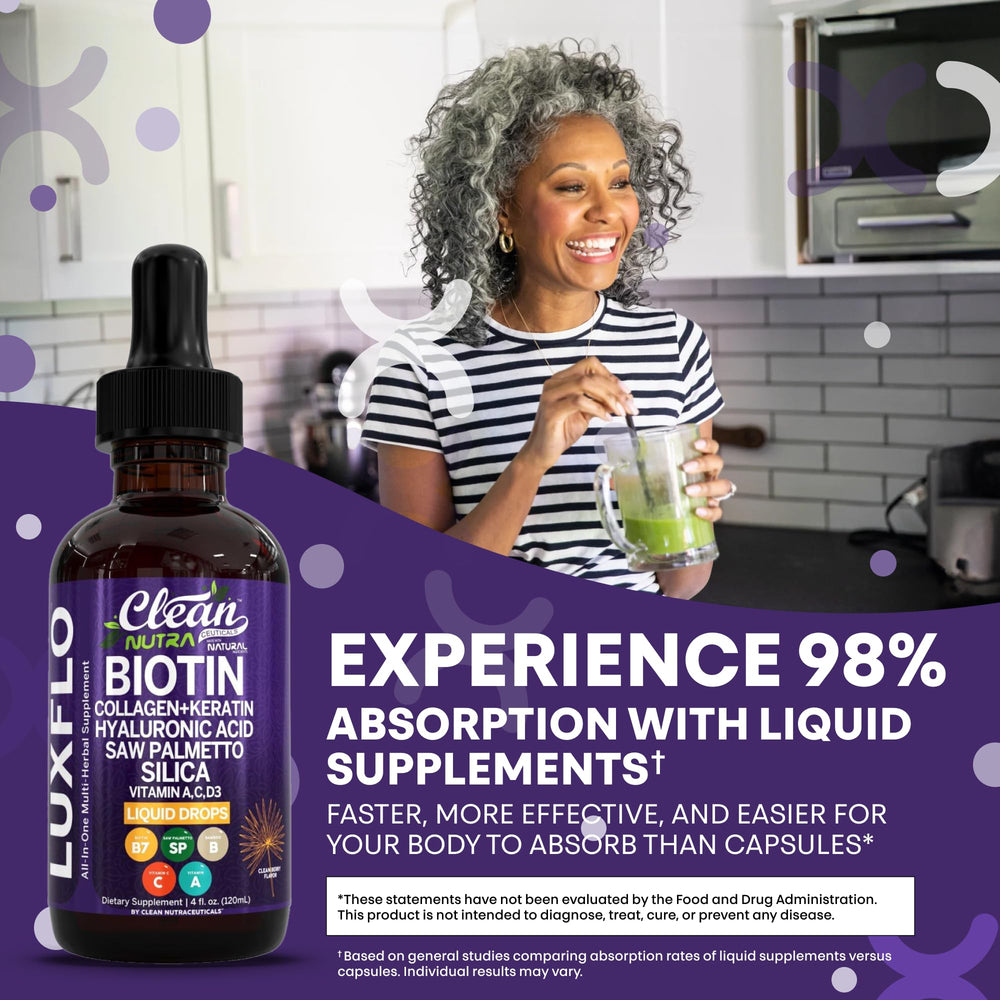LuxFlo zinc folate magnesium drops with D3 K2 for immune and wellness.
