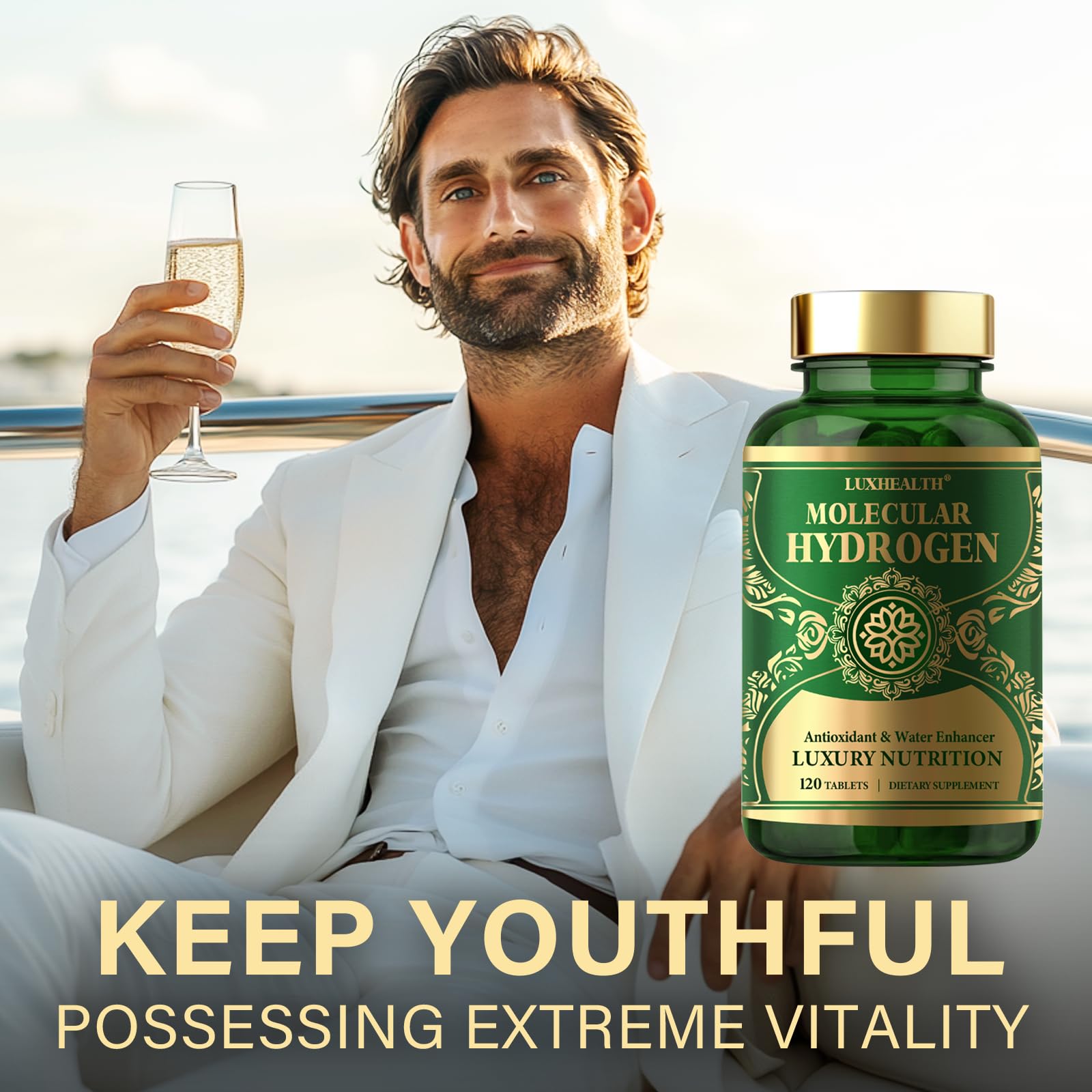 LUXHEALTH hydrogen tablets travel pack for convenient hydration anywhere