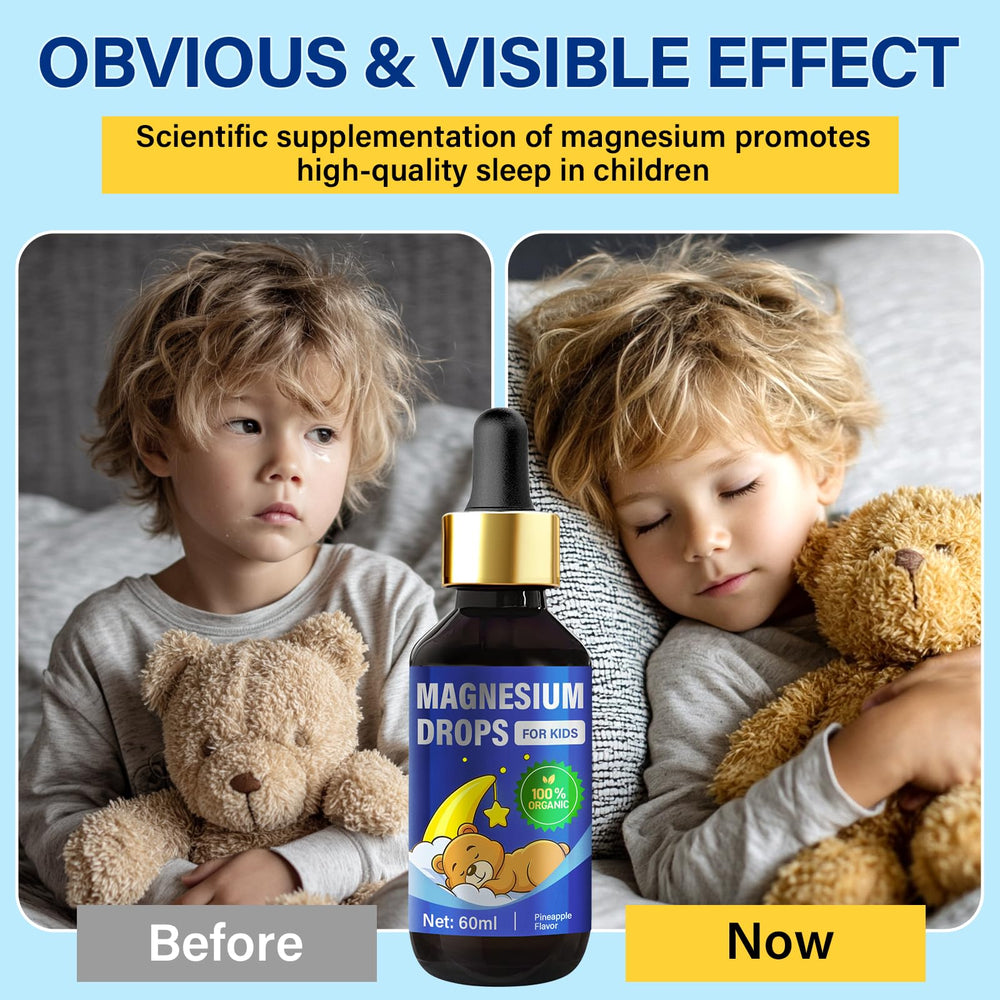 LuxHealth Kids Magnesium Liquid pineapple flavor highlights tasty sleep support