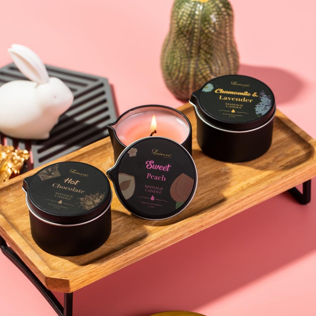 LUXMASA home-spa ambience image conveys relaxation and skin nourishment.