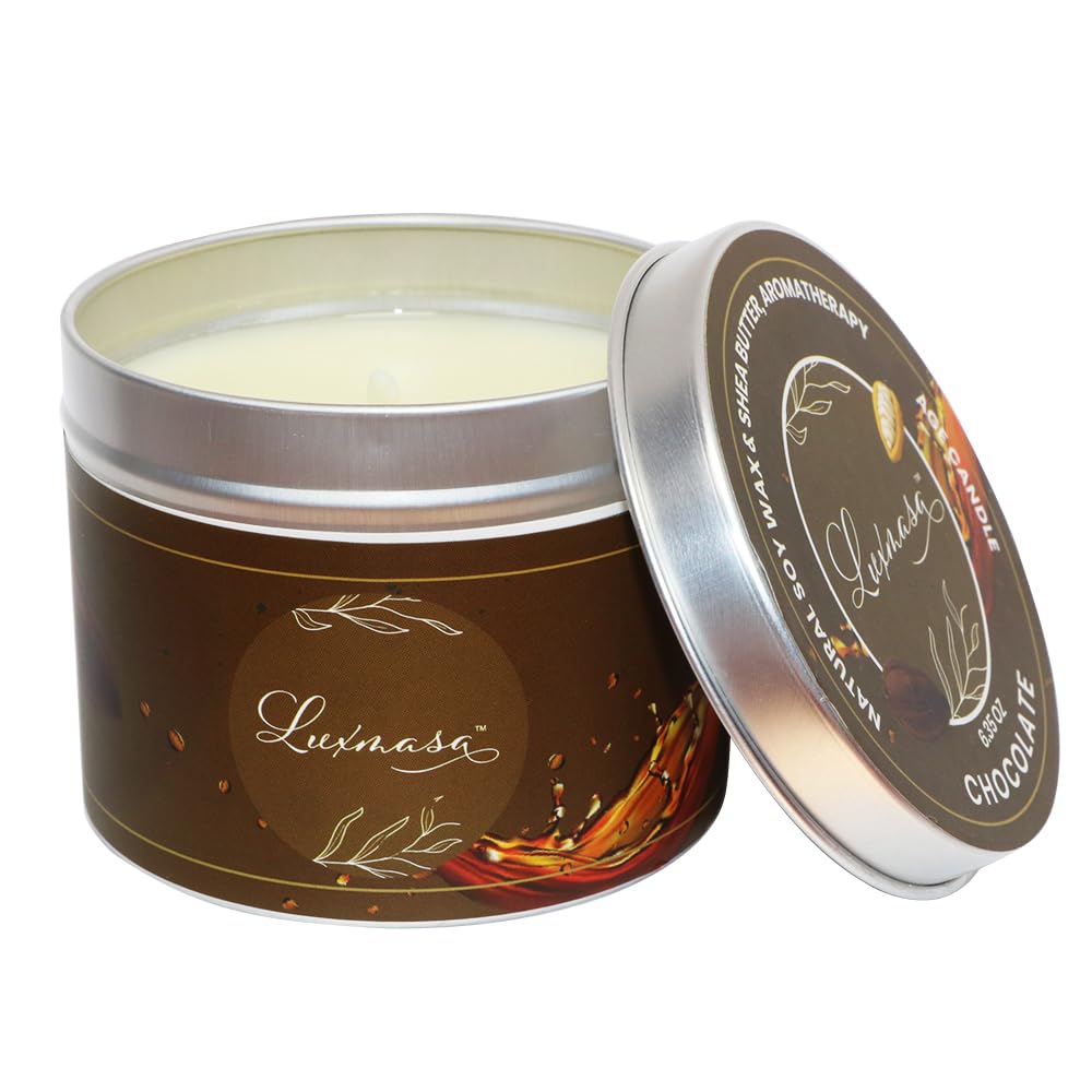 Luxmasa natural soy-wax formula with coconut oil and jojoba for clean burn.
