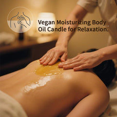 LUXMASA Spout pour design enables controlled, spill free massage oil application