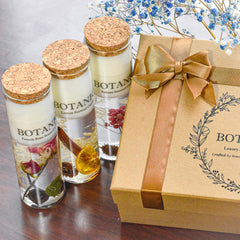 Luxury Scented Candles Gift Set French Rose creates romantic evening ambiance
