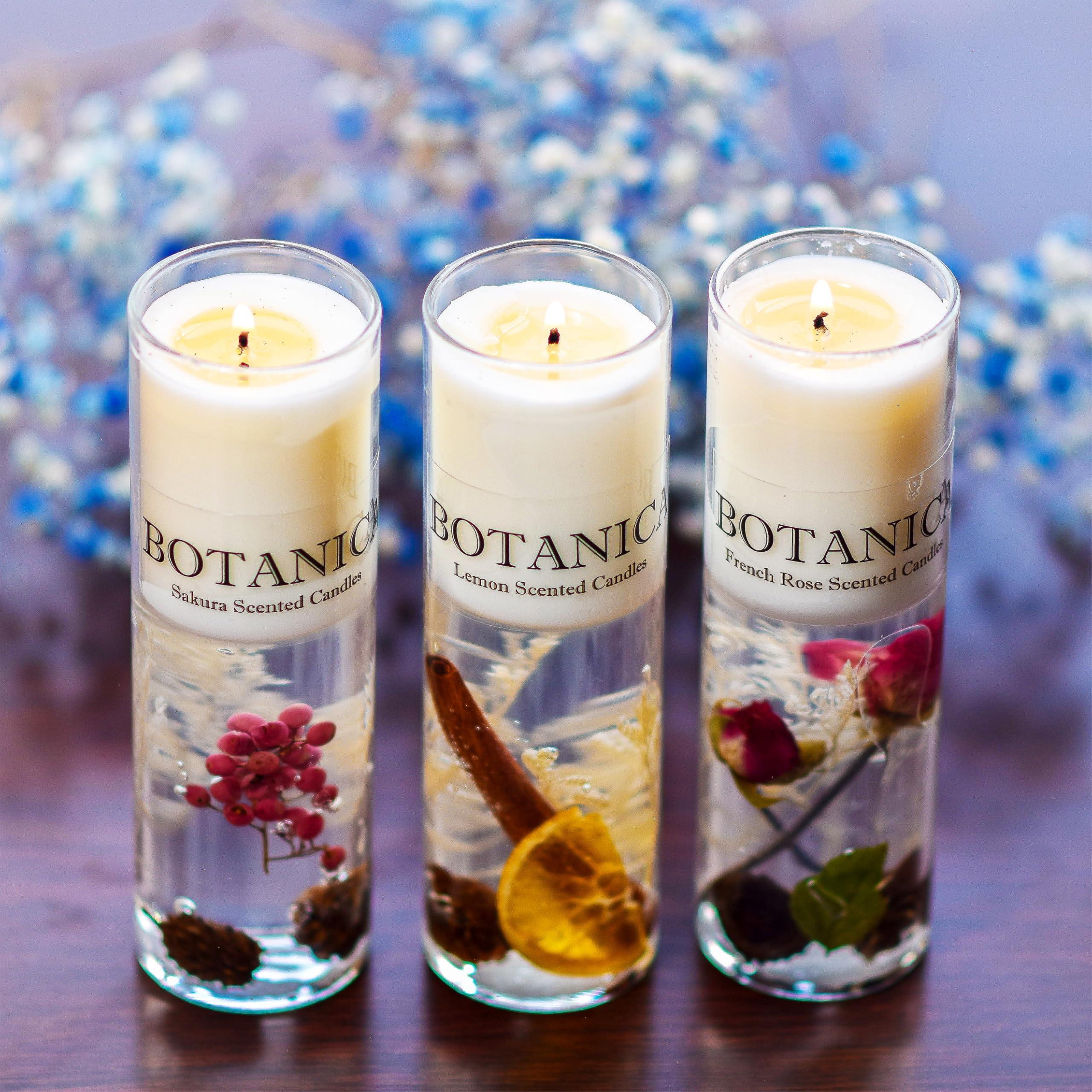 Luxury Scented Candles Gift Set Sakura scent promotes calm moments