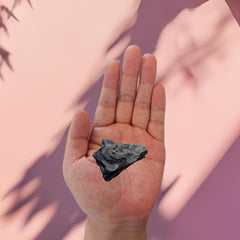 LWQCHW shungite rough rock closeup emphasizing natural energy and sturdiness