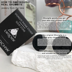 LWQCHW shungite round plate on phone back for daily grounding