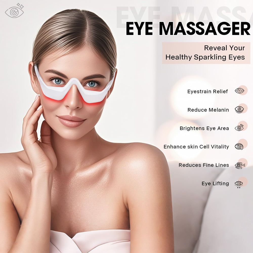 LXIANGN eye massager with 3 intensity levels for personalized eye care.