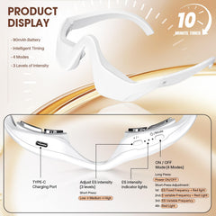 LXIANGN lightweight glasses-style massager offers hands-free relaxation.