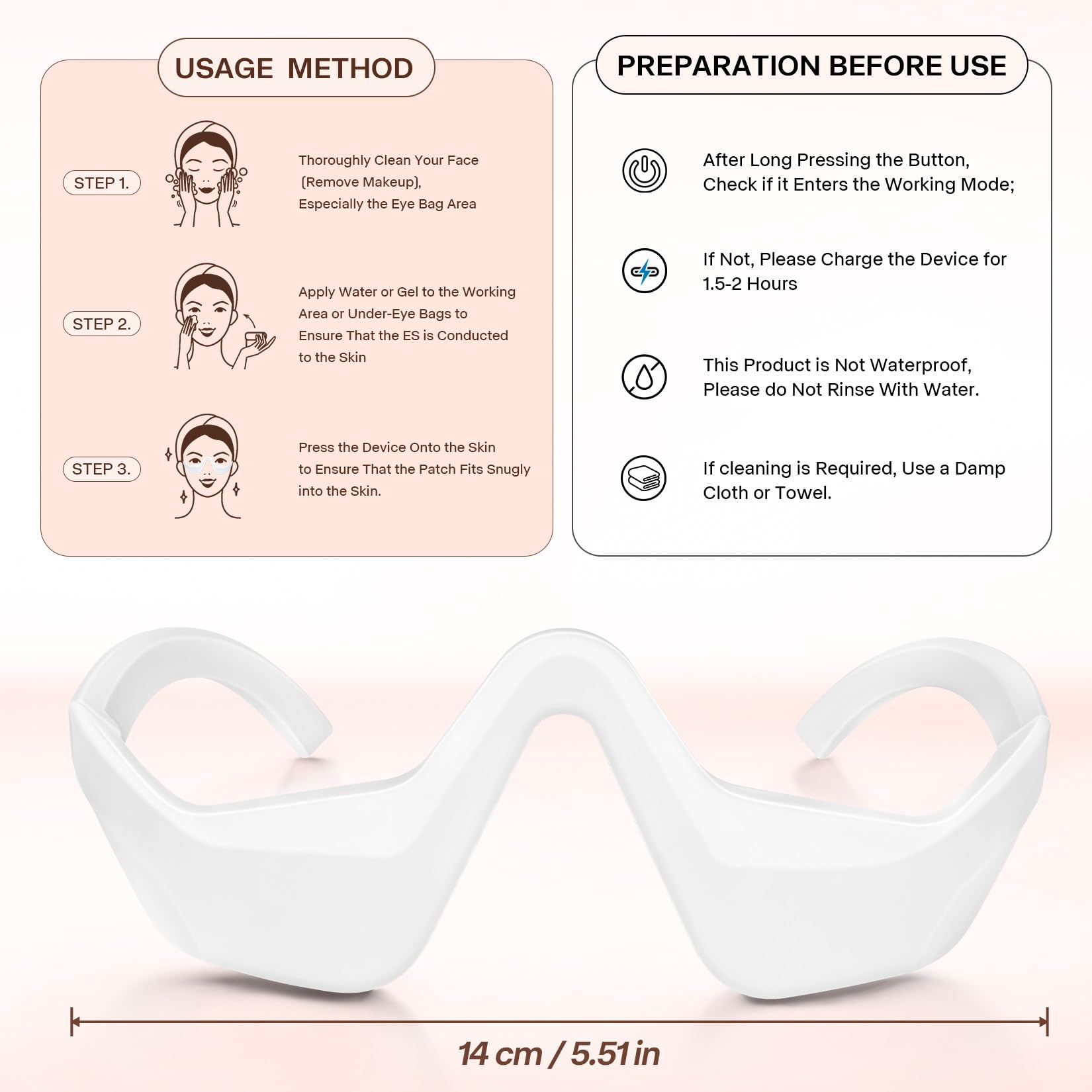 LXIANGN three-mode control enables gentle, adjustable eye massage.