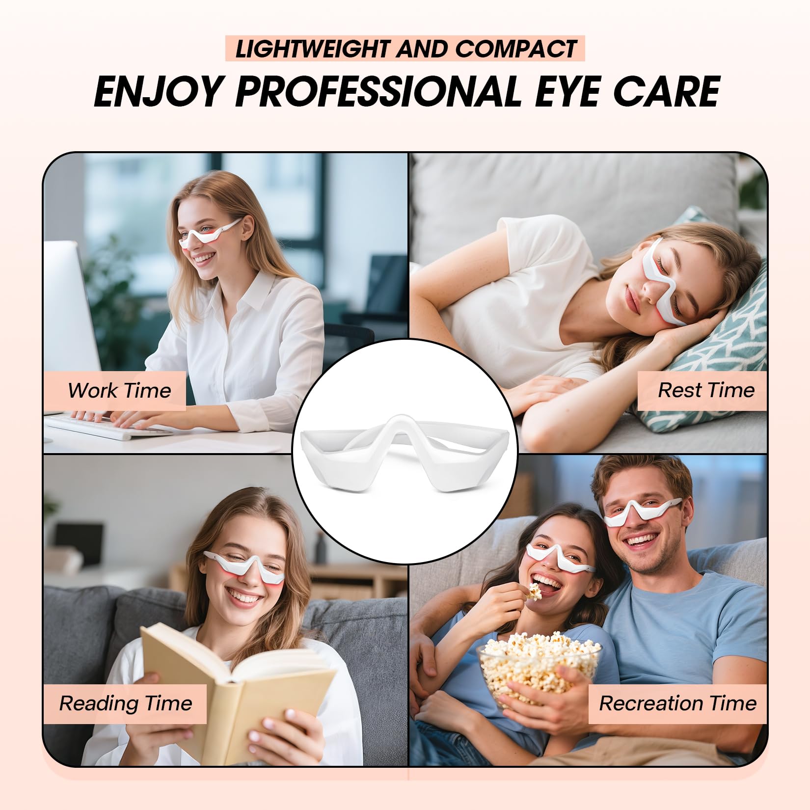 LXIANGN use with gel keeps eyes moisturized during treatment.