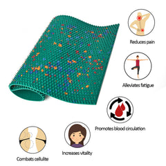 Lyapko body mat feet focus delivers foot acupressure and renewed energy.