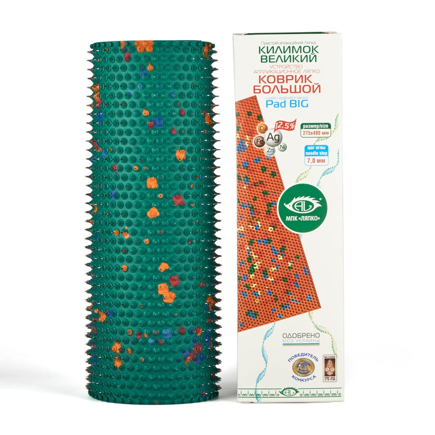 Lyapko body mat large-area coverage supports quick full-body relief.