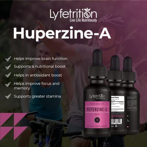 Lyfetrition Huperzine-A club moss extract ingredient emphasis.