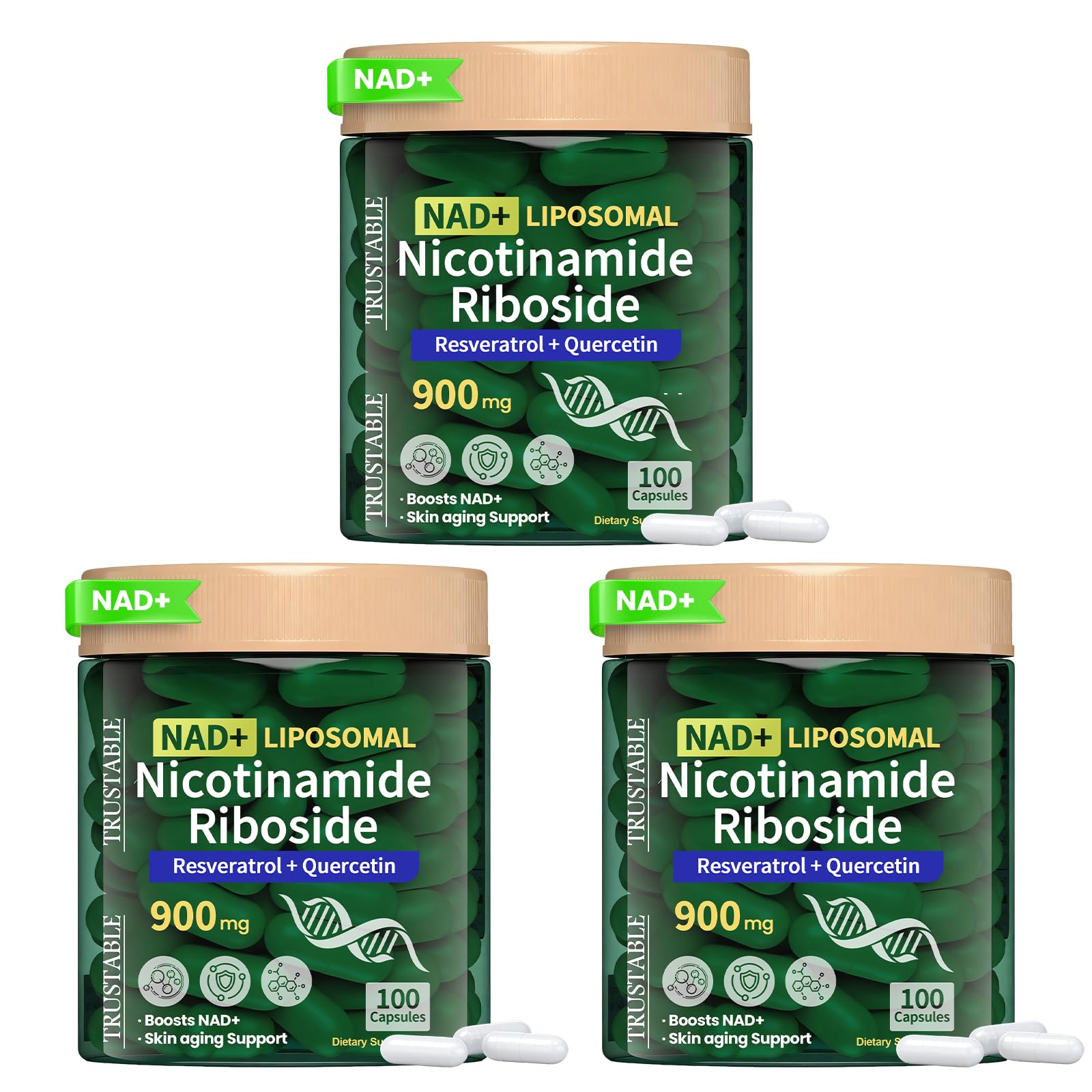 Lyndops NMN liposomal NR bottle for easy NAD+ support
