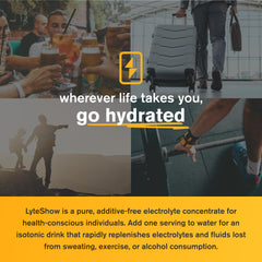 LyteShow travel pack offers easy hydration on hikes, workouts, or commutes.