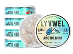 LyvWel 125mg caffeine energy pouches pack front view for on-the-go clean energy.