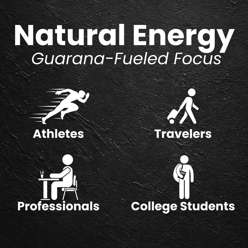 LyvWel with guarana may enhance alertness and focus.