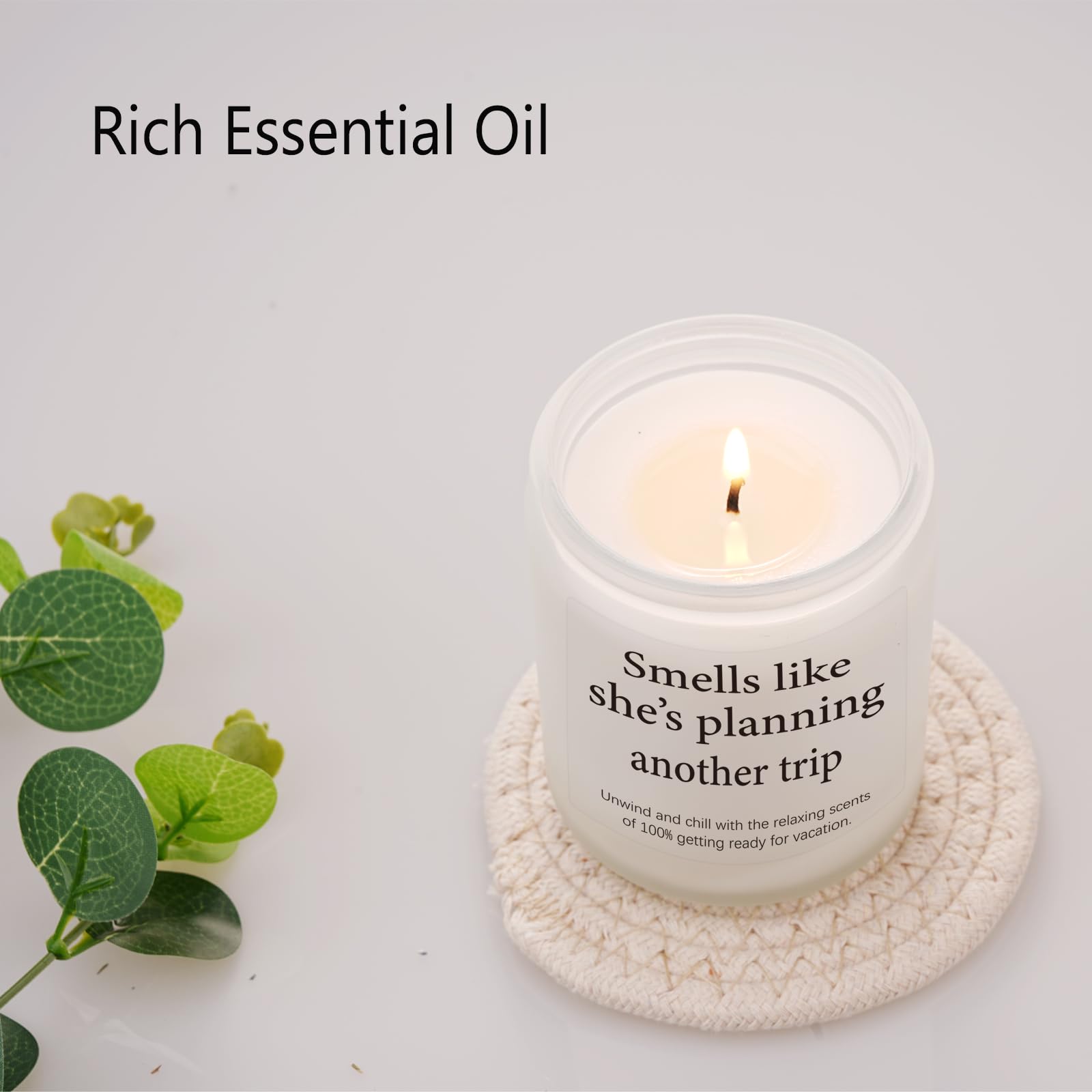 LYYVOHXL travel candle in bathroom decor adds spa like calm.